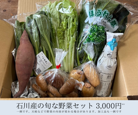 石川県産 オーガニック3000円セット(税別)